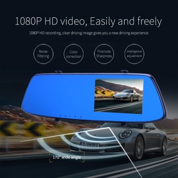Jansite Night Vision Car Camera Dvr Blue Review Mirror Digital Video Recorder Auto Registrator Camcorder Dash Cam Full HD 1080P