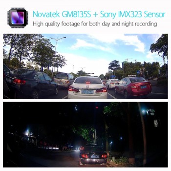 Blueskysea B1W 1080P IMX323 Novatek GM8135S Mini WiFi Car Camera DVR Camera H.264 360degree MP4 Rotate Capacitor G-Sensor