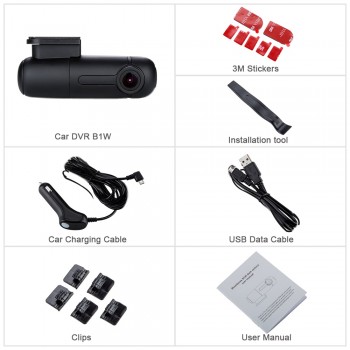 Blueskysea B1W 1080P IMX323 Novatek GM8135S Mini WiFi Car Camera DVR Camera H.264 360degree MP4 Rotate Capacitor G-Sensor