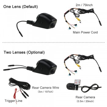 SINOSMART Novatek 96658 Car Wifi DVR Camera for Mazda Axela/CX-5/Atenza/M6/CX-7/M5 etc. Control by App SONY IMX323