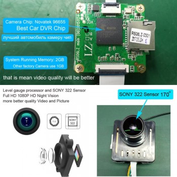 XCGaoon Wifi Car DVR Registrator Digital Video Recorder Camcorder Dash Camera 1080P Night Version Novatek 96655 Rotate 45 Degree