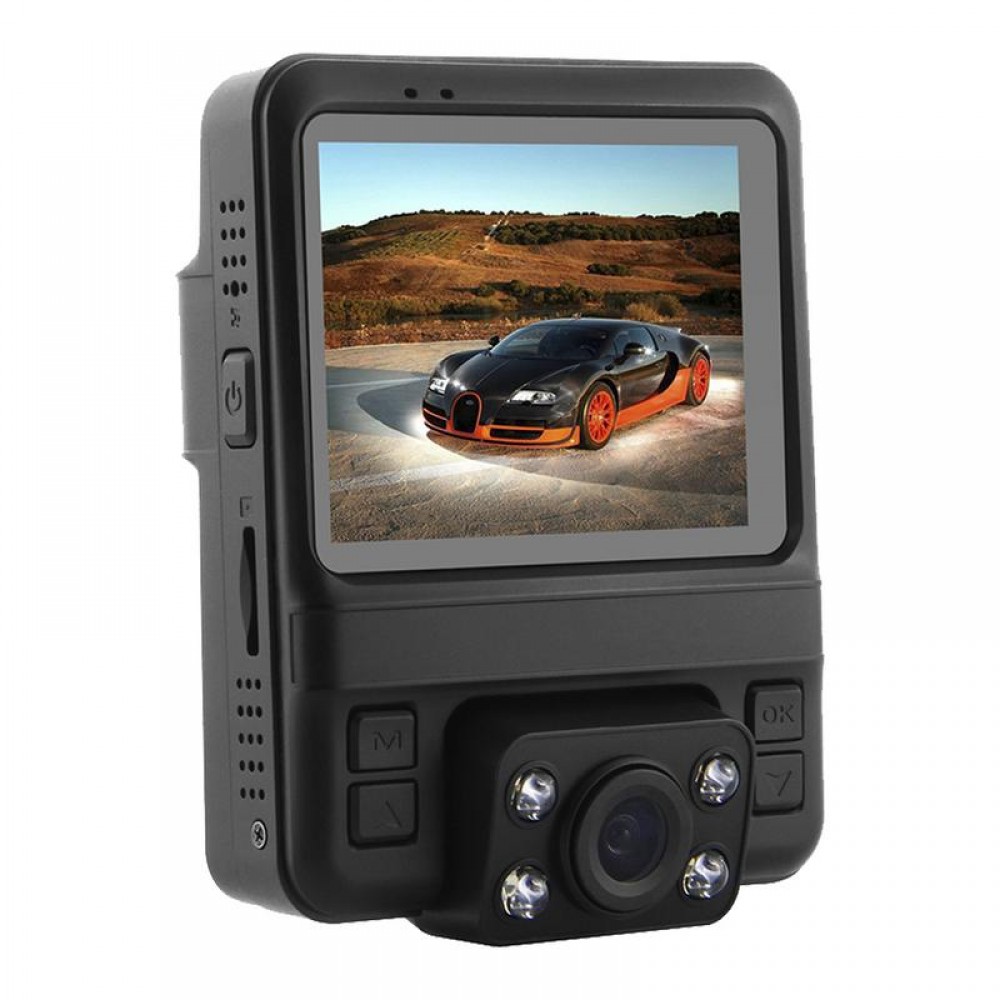 GS65H Arrival Novatek 96655 Dual Lens Car DVR 2.4 Display Camera 1920x1080P Full HD Dash Cam Built-in GPS Focus Night Vision