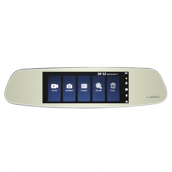 Car DVRs 7 Touch Screen Rearview Mirror Auto Dash Cam Cars DVR Dual Lens Recorder Registrator Full HD1080p Night Vision Camera