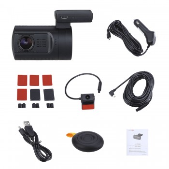 Blueskysea Mini 0906 Dual Dash Camera Full HD 1080P Car Camera Sony IMX291 Exmor Sensor Dual Channel Vehicle Dashboard Recorder