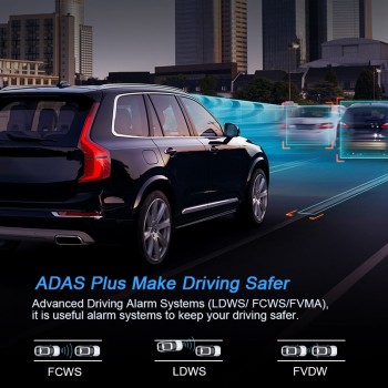 Junsun 7.84 Auto 4G ADAS Car DVR Dash Cam FHD 1080P Rear View Camera Dual Lens recording Car DVRs recorder rearview mirror