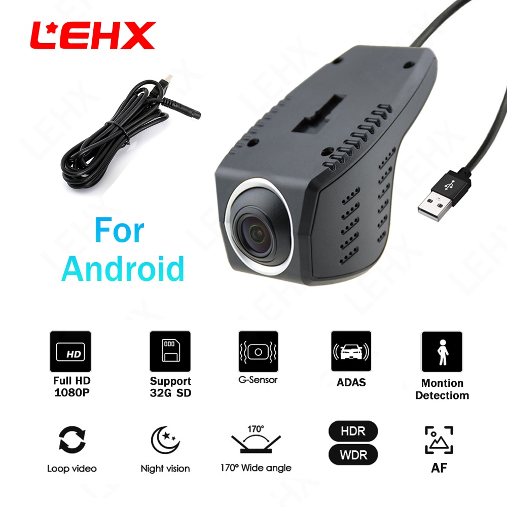 LEHX  ADAS  Video Recorders for Cars Camera Full HD 1080p LDWS Auto Digital Video Recorders Recorders for Android Multimedia