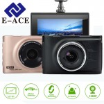 E-ACE Novatek Car Dvr Mini Camera Car Video Recorder Mirror Camcorder Dash Cam Full HD 1080p 3.0 Inch Dvrs Auto Carcam Registrar
