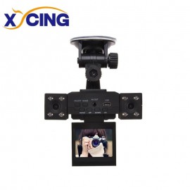 H3000 Transformers Car Recorder 8 LED IR Night Vision Car DVR Black Box 270 Degree Rotating Screen Omni-Directional Dual Camera
