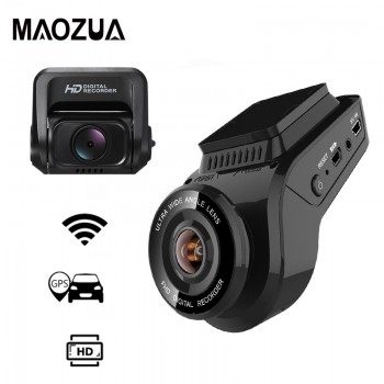 Maozua Car Dash Cam 2160P 4K Ultra HD with 1080P Rear Camera WiFi GPS Logger ADAS Dual Lens Dashcam Car DVR Night Vision