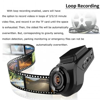 Maozua Car Dash Cam 2160P 4K Ultra HD with 1080P Rear Camera WiFi GPS Logger ADAS Dual Lens Dashcam Car DVR Night Vision