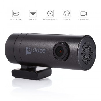 DDPai Mini 1080P Car DVR Dash Cam HD G-sensor Loop Recording WDR Wifi Car Driving Recorder Parking Monitoring Night Version