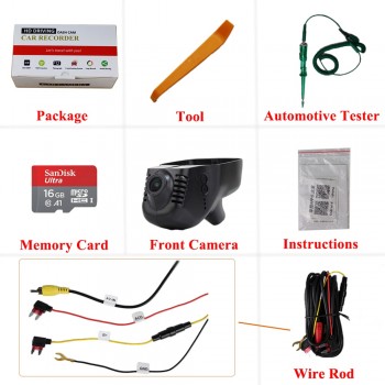 MINGGE Dash Cam for Volkswagen POLO/Beetle/Tiguan 1080P FHD Driving Recorder with WIFI Car Camera Night Vision