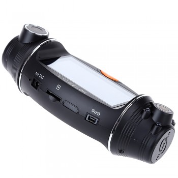 R310 Car DVR Camera Car DVR GPS Dual Camera HD 1080P Night Vision Dual Lens DVR Recorder Dash Cam 2.7 Inches Video Recorder IR