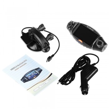 R310 Car DVR Camera Car DVR GPS Dual Camera HD 1080P Night Vision Dual Lens DVR Recorder Dash Cam 2.7 Inches Video Recorder IR