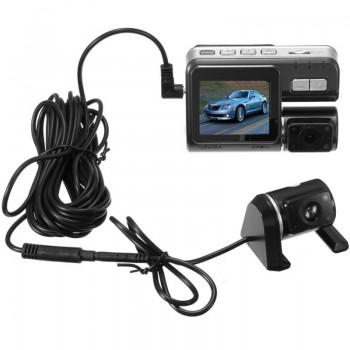 JaJaBor Car DVR Dual Camera i1000 Dual Lens Full HD 1080P 2.0LCD 1200Mg Dash Cam Rear View Camera Video Recorder
