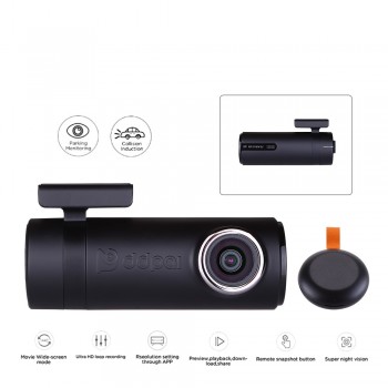 DDPai mini2P With Distortionless Lens Wi-Fi Dash Cam 1440P 2K Car Camera With Built-in Super capacitor