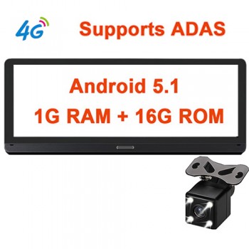 Bluavido 8 Android 4G Car DVR camera GPS Navigation ADAS FHD 1080P car video recorder Night Vision WiFi Remote monitor Dash cam