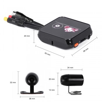 SYS M6L WiFi 1080P Full HD Motorcycle DVR Riding Camera Recorder with HD 720P Rear View Waterproof Lens Dash Cam