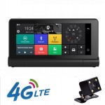 4G Car DVR Rearview Mirror 7inch GPS Navigatior Remote Monitor Smart Android 5.1 Bluetooth Dual Lens 1080P WIFI Dashcam