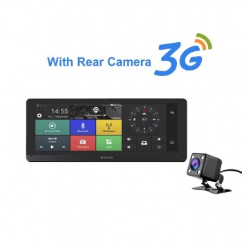 TAVIN  Car DVRs 4G Android 5.1 8.0 Inch Rearview Mirror Camera GPS WIFI 1080P Video Recorder Navigation Dash Cam ADAS Dual Lens