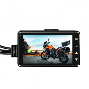 New Motorcycle Camera DVR Motor Dash Cam with Special Dual-track Front Rear Recorder Motorbike Electronics