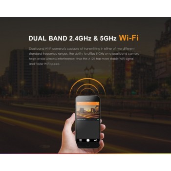 Original Viofo A129 Front DVR Dual Channel 5GHz Wifi Full HD 1080P 30fps IMX291 Starvis Car Dash Cam Optional GPS amp; Rear Camera