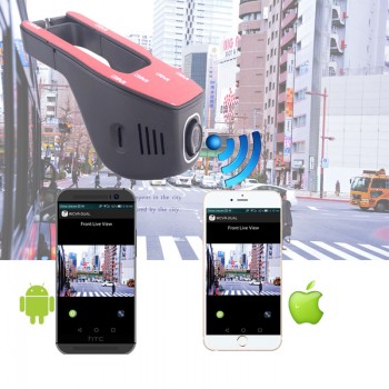 Car DVR WIFI 1080P Double lens Car mini Cameras rearview mirror Registrator Dashcam Recorder Camcorder Loop video 170 Degree