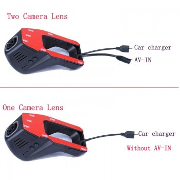 Car DVR WIFI 1080P Double lens Car mini Cameras rearview mirror Registrator Dashcam Recorder Camcorder Loop video 170 Degree