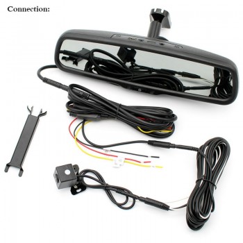 GreenYi HD 1080P Car Mirror DVR Monitor Dash Camcorder Car Rear View Camera Camcorder Dual Lens Camera Video Recorder Car DVR