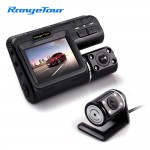 Car DVR  i1000s  Dash Camera Dual Lens Front cam1080P 4 IR Lights Rear cam 480P Driving Recorder Night Vision Inside The Car