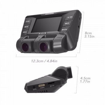 Rexing V2 4K car dvr Front Back Dual Channel Full HD 1080p Wi-Fi Ultra Wide Angle Dash Cam LCD Screen Cars, Uber, Taxi