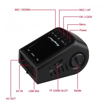 Mini Hidden Car DVR Vehicle Camera Video Recorder B40 A118 Full HD 1080P Dash Cam 1.5 LCD 170 Degree Dashboard Black Box Cam