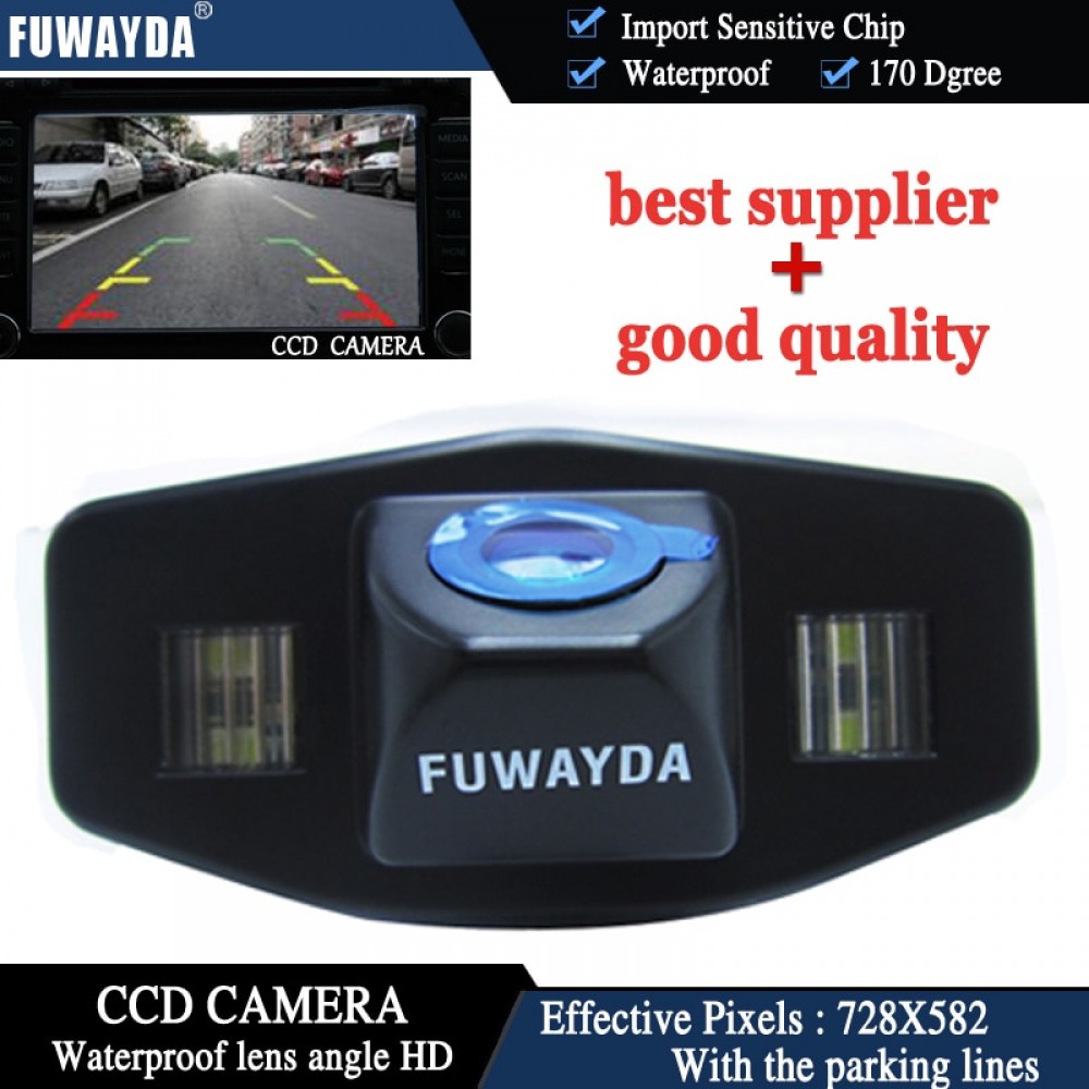 FUWAYDA CCD night vision waterproof car reverse backup parking rear view camera FOR Honda Accord Pilot Civic Odyssey Acura TSX