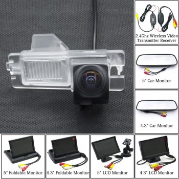 Fisheye 1080P MCCD Starlight Car Reverse Camera Wireless 5 Monitor For SsangYong Ssang Yong Rexton Kyron Korando Actyon Rodius