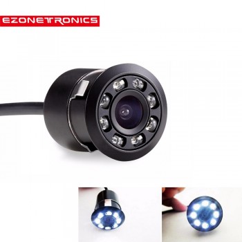 Car Rear View Camera Metal body Car Rearview Camera Car Park Monitor 170 Degree Mini Car Parking Reverse Backup Camera 4-8led