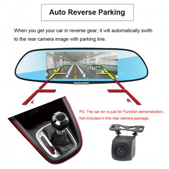 HD Night Vision rear camera with 5.7 meters cable+0.1 Lux vehicle camera+IP67 Waterproof back cam for Phisung Android Car DVR