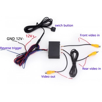 CAR Cameras Front and Rear View camera Image Switch Control Box with View Parking Camera System Video Control
