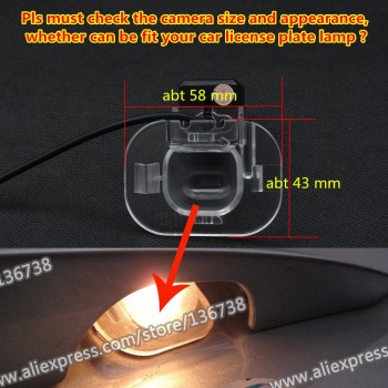 Fisheye MCCD 1080P Starlight Car Parking Mirror Monitor Rear view Camera For Hyundai Accent Verna Solaris Sedan Kia Forte RIO K2