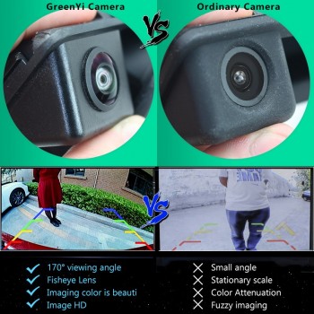 GreenYi Starlight Night Vision Car Trunk Handle Rear View Camera for BMW E82 E88 E84 E90 E91 E92 E93 E60 E61 w/ 170 Degree Lens