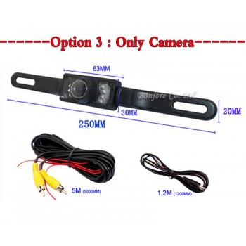 Koorinwoo Wireless New 5 Inch Car Monitor TFT LCD Screen HD Digital Color Car License plate Rear View Camera Kit Support VCD/DVD