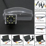 For Mazda2 Mazda3 Mazda 3 2 Sport 8LED Car Parking Rear View Camera 4.3 5 inch Mirror LCD Monitor Backup Reverse 2.4GHZ Wireless