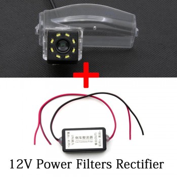 For Mazda2 Mazda3 Mazda 3 2 Sport 8LED Car Parking Rear View Camera 4.3 5 inch Mirror LCD Monitor Backup Reverse 2.4GHZ Wireless