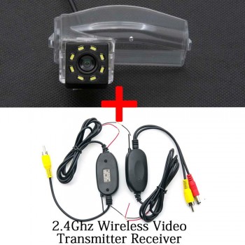 For Mazda2 Mazda3 Mazda 3 2 Sport 8LED Car Parking Rear View Camera 4.3 5 inch Mirror LCD Monitor Backup Reverse 2.4GHZ Wireless