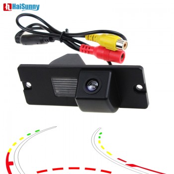 Car Reverse Back up Parking Rear view Camera Dynamic Line 4-layer Glass lens Night Vision For Mitsubishi Pajero V3 V93