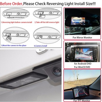 Car Reverse Back up Parking Rear view Camera Dynamic Line 4-layer Glass lens Night Vision For Mitsubishi Pajero V3 V93