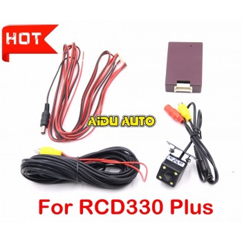 RCD330 PLUS AV REAR VIEW CAMERA For VW Golf 5 /6/7 JETTA Mk5 MK6 TIGUAN Passat B6 B7 Octavia