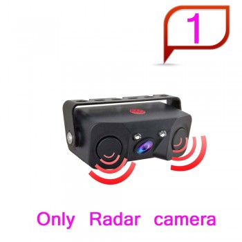 Car Reverse Parking Camera With Radar Sensor auto Rear View Cameras Night Vision Rear View Radar Parking Sensor 4.3 inch screen