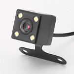 4 Led Lamps Reverse Camera Night Vision HD CDD Rear View Camara Lens 2.5mm Jack with 6 Meters Cable for Car Dvr Mirror Recorders