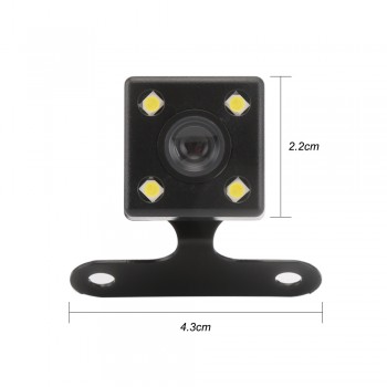 4 Led Lamps Reverse Camera Night Vision HD CDD Rear View Camara Lens 2.5mm Jack with 6 Meters Cable for Car Dvr Mirror Recorders