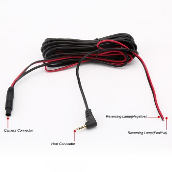 4 Led Lamps Reverse Camera Night Vision HD CDD Rear View Camara Lens 2.5mm Jack with 6 Meters Cable for Car Dvr Mirror Recorders